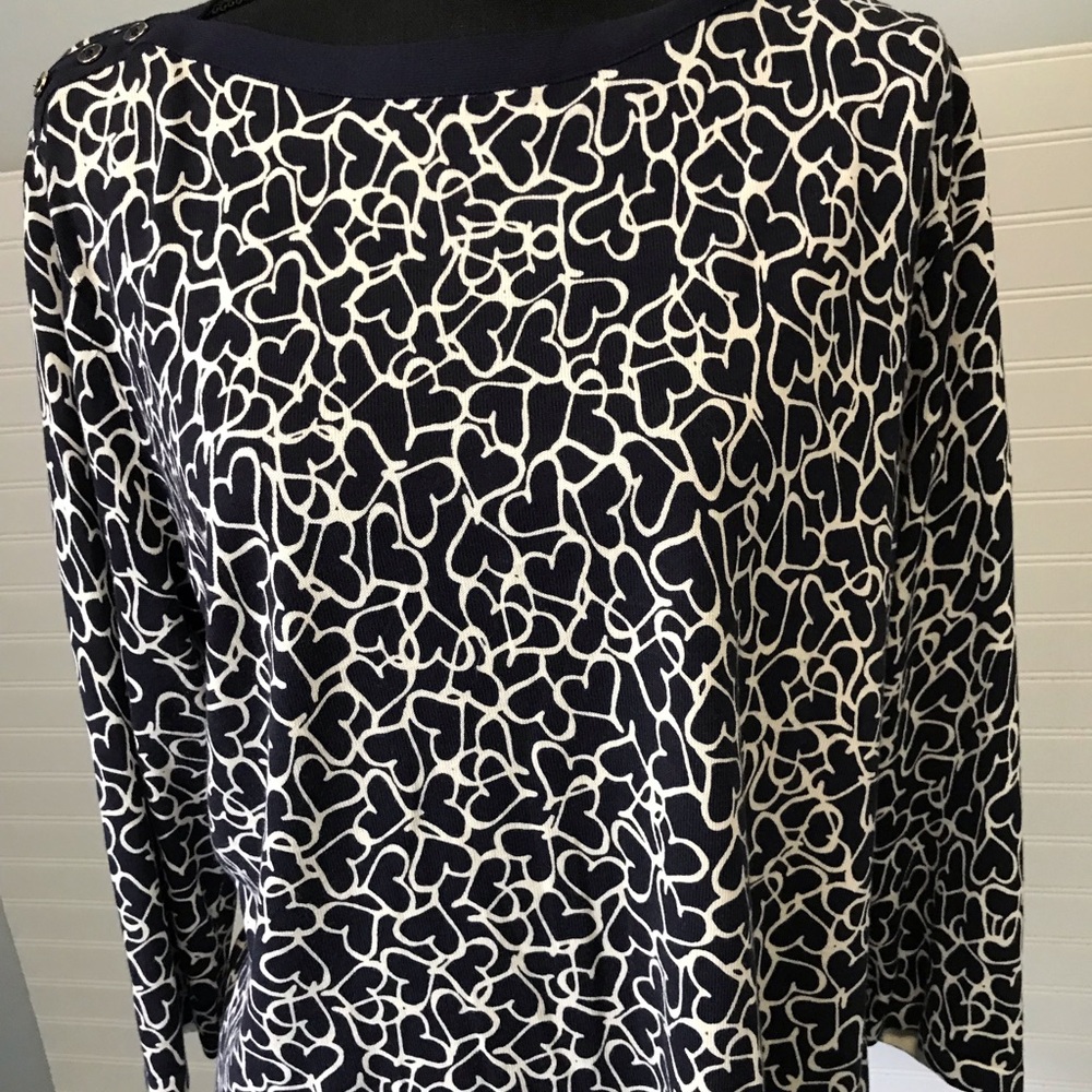 Knit top cotton and rayon